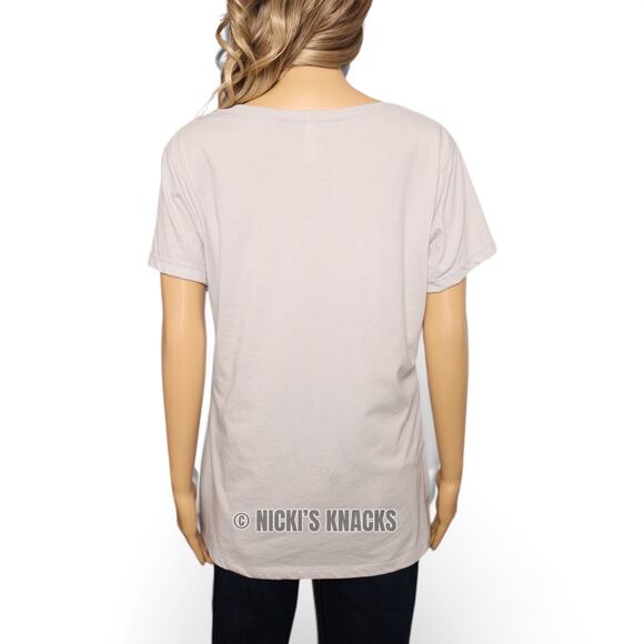 Next Level Black Hills South Dakota Rhinestone Gray V-Neck T-Shirt Size XXL - Picture 5 of 8